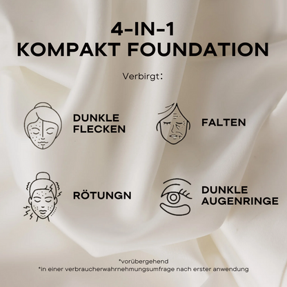 4 in 1 Kompakt Foundation mit Quaste