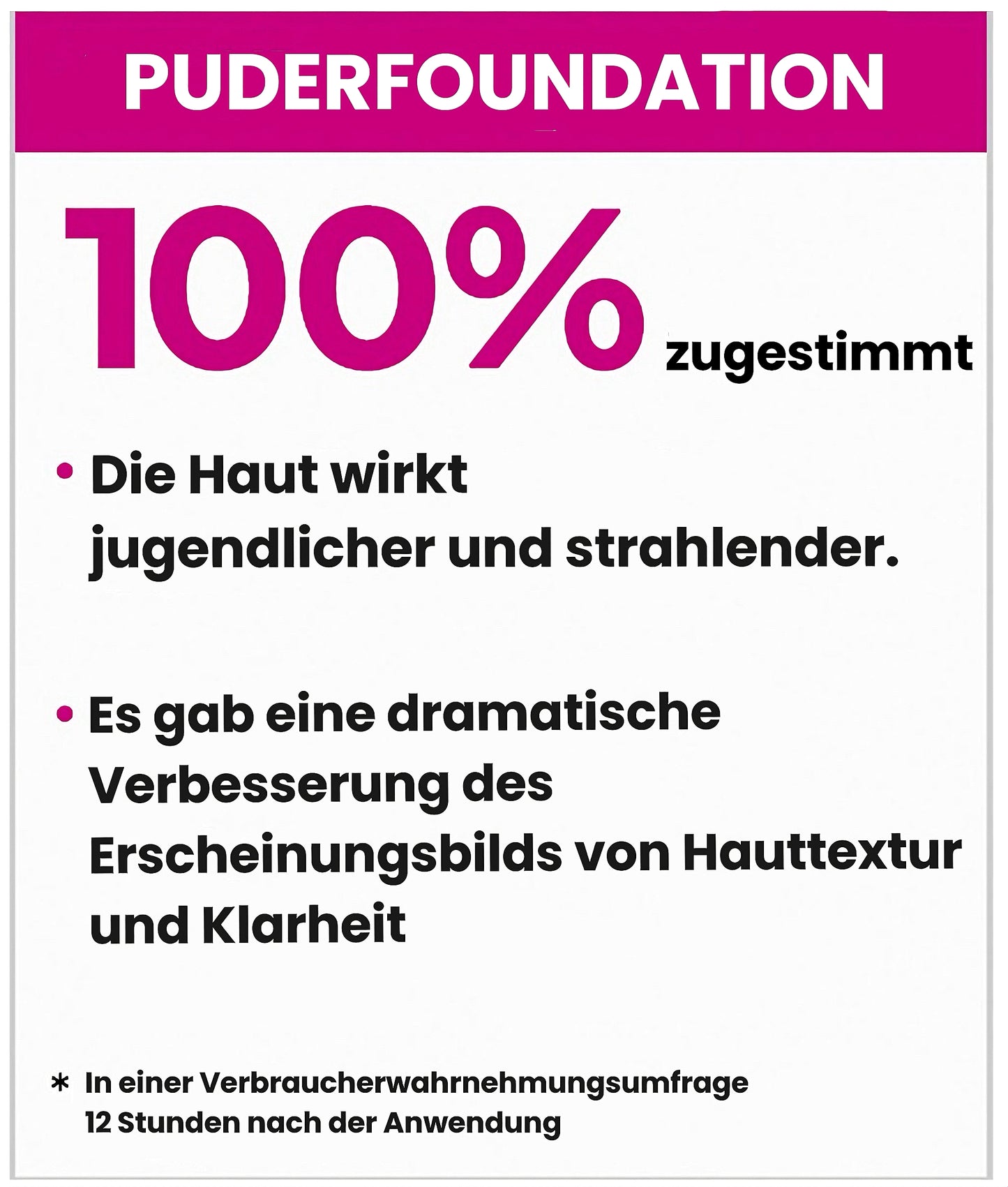 Puder-Foundation mit Foundation-Pinsel und -Schwämmchen